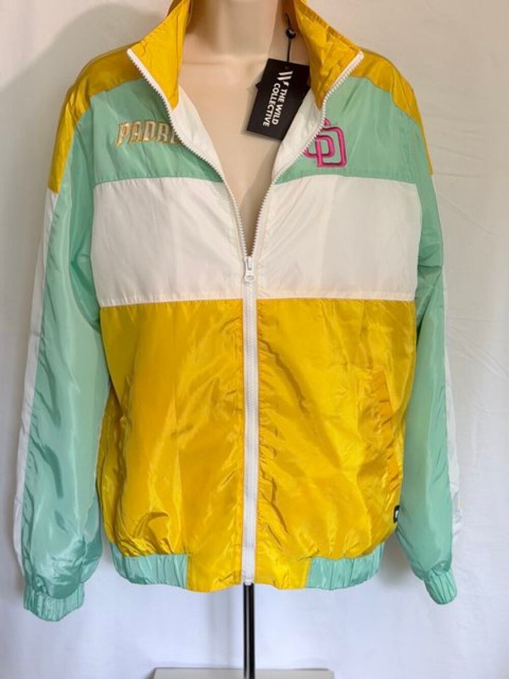 San Diego Padres NWT City Connect Colorblock Full Zip Windbreaker Jacket XS